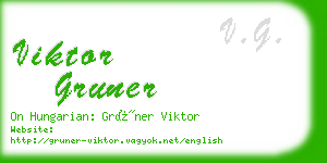 viktor gruner business card